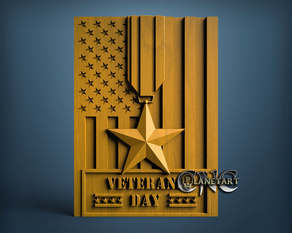 Veterans Day, 3D STL Model 11757
