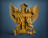 USA Cross Wings, 3D STL Model 11763