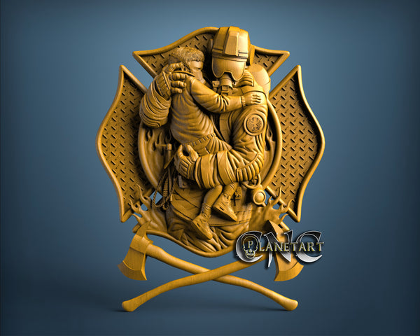 Firefighter Saves, 3D STL Model 11771