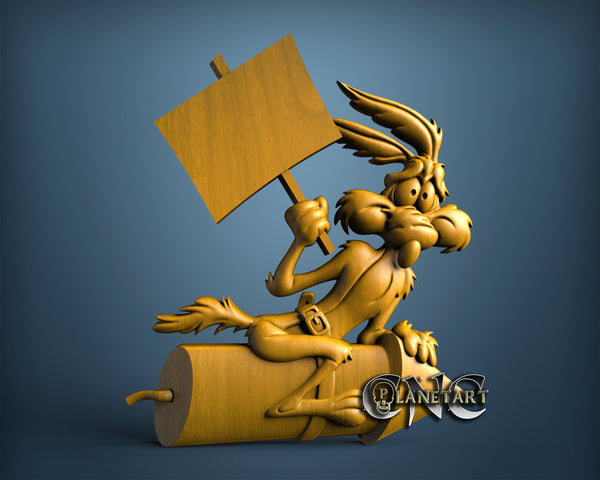 Wile E Coyote Rocket, 3D STL Model 11780
