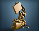 Wile E Coyote Rocket, 3D STL Model 11780