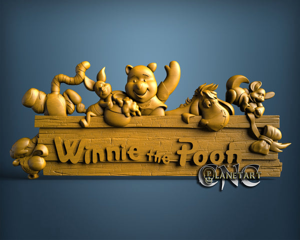 Winnie the Pooh, 3D STL Model 11781