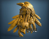 Indian Girl, 3D STL Model 11794