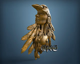 Indian Girl, 3D STL Model 11794