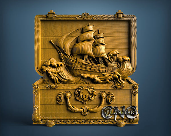 Ship Chest, 3D STL Model 11797