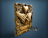 Hands Love, 3D STL Model 11807