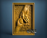 Hands Love Baby, 3D STL Model 11810