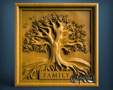 Three Family, 3D STL Model 11813