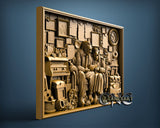 Old People Looking Photos, 3D STL Model 11817