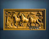 Horses, 3D STL Model 11824