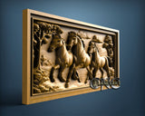 Horses, 3D STL Model 11824