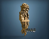 Jesus & Cross, 3D STL Model 11843