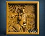 Jesus Holding Hand, 3D STL Model 11845