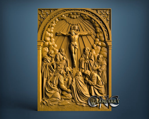 Jesus on Cross, 3D STL Model 11846
