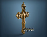 Cross with Heart, 3D STL Model 11844