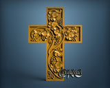 Cross Grapes, 3D STL Model 11849