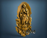 Virgin Mary, 3D STL Model 11852