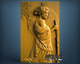 Samurai Girl, 3D STL Model 11856