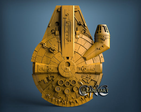 Milenium Falcon Guitar, 3D STL Model 11860