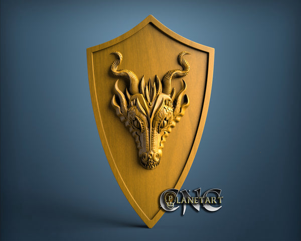 Dragon Shild, 3D STL Model 11864