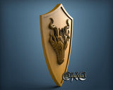 Dragon Shild, 3D STL Model 11864