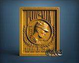 Pow Mia, 3D STL Model 11875