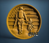 USA Soldier Superhero Dad, 3D STL Model 11877