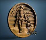 USA Soldier Superhero Dad, 3D STL Model 11877