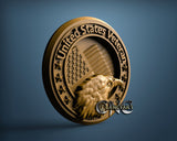 USA Veteran, 3D STL Model 11880