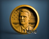 Charlie Kirk, 3D STL Model 11887