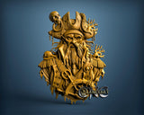 Scary Pirate, 3D STL Model 11895