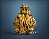 Halloween Girls, 3D STL Model 11901