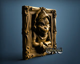 Grinch Coming from Window, 3D STL Model 11905