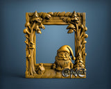 Little Santa Frame, 3D STL Model 11911