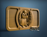 Santa Cheese Plate, 3D STL Model 11918