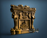 Christmas Fireplace, 3D STL Model 11919
