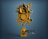 Christmas Clock, 3D STL Model 11920
