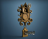 Christmas Clock, 3D STL Model 11920