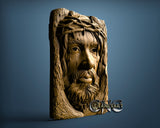 Jesus in Wood, 3D STL Model 11927