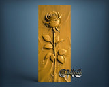 Rose in Water, 3D STL Model  11933