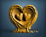 Hearts  Valentine, 3D STL Model 11934