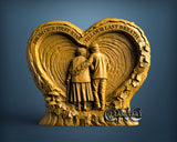 Old Love Couple, 3D STL Model 11935