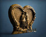Old Love Couple, 3D STL Model 11935