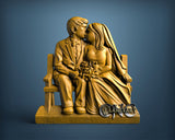 Wedding Couple, 3D STL Model 11936