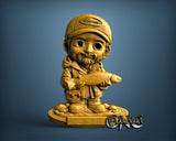 Fisherman, 3D STL Model 11940