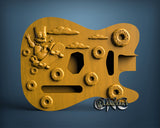Simpson Guitar, 3D STL Model 11942