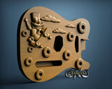 Simpson Guitar, 3D STL Model 11942