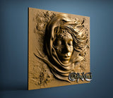 Woman Face, 3D STL Model 11943