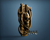 Viking Warrior Skull, 3D STL Model 11963