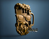 Beer Head, 3D STL Model 11967